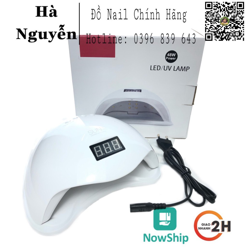 Máy Hơ SUN 5 - Máy Hơ Sơn Gel SUn 5 UV/LED 48W Bảo Hành 3 Tháng [ HÀNG CHÍNH HÃNG ]