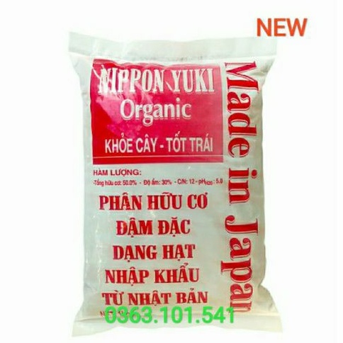 Phân Tan Chậm Hữu Cơ DYNAMIC Nhật Bản NIPPON YUKI Organic - Phân Gà Nhật - 1kg