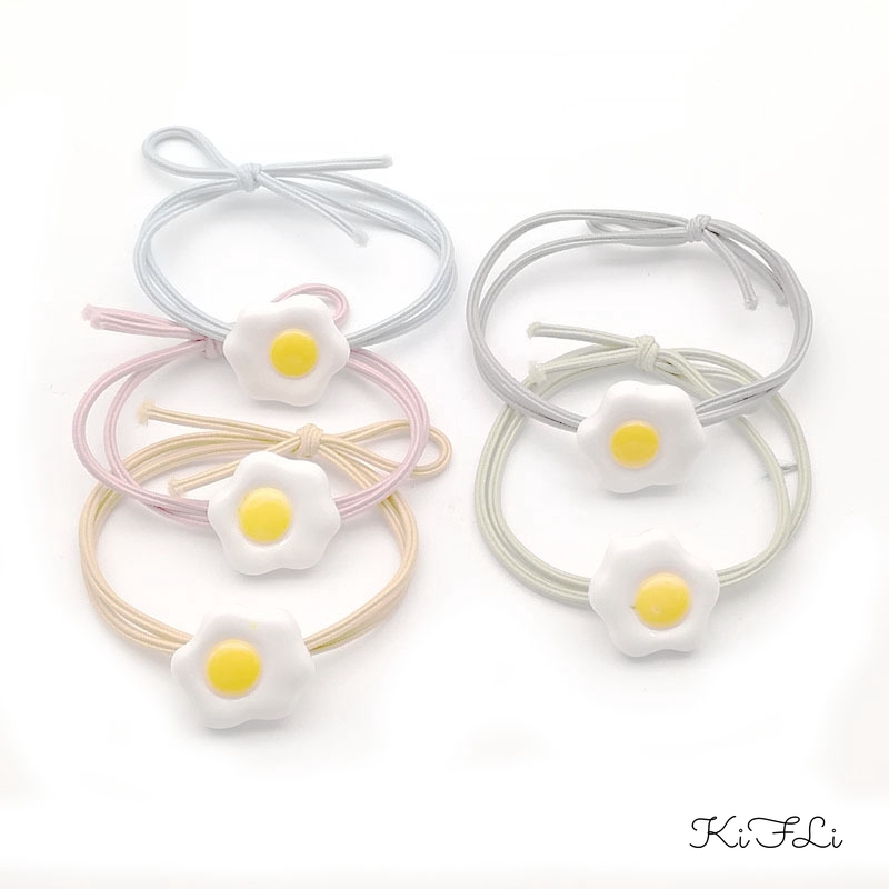 Dây Buộc Tóc Hình Quả Trứng Phong Cách Hàn Quốc