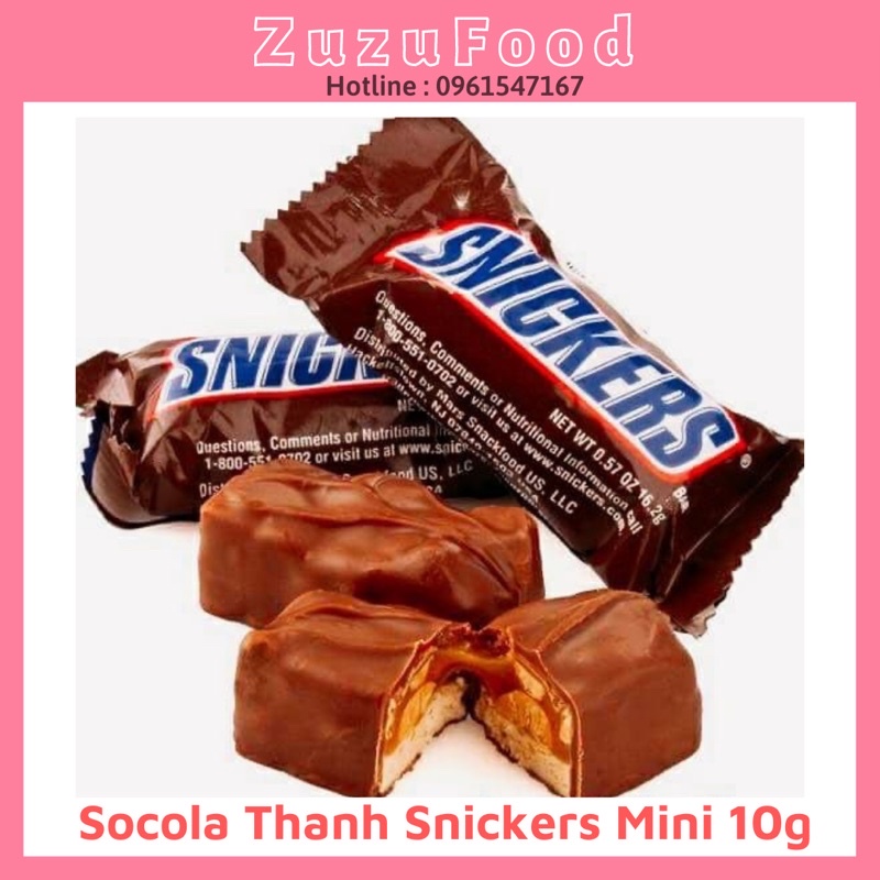 SIÊU NGON Socola Snicker Nhân Đậu Phộng Size Mini Chocolate Thá thumbnail