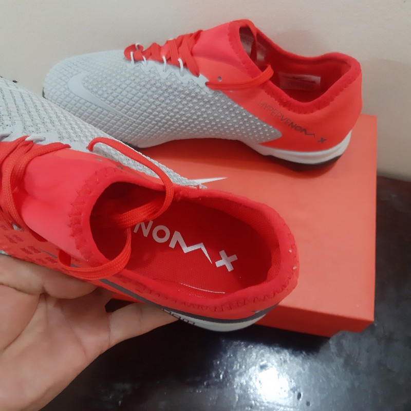 𝐓ế𝐭 SALE 12-12 Giày đá bóng TQ  Hypervenom PhantomX III PRO TF đỏ xám ` ^ !