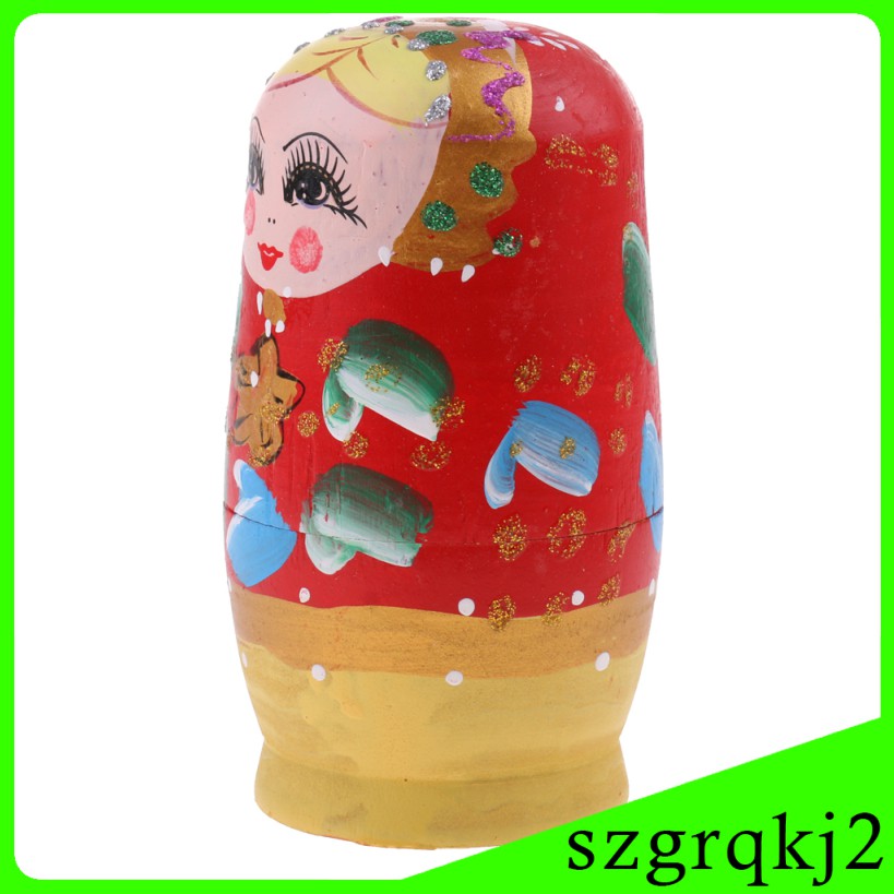 Bộ 5 Búp Bê Nga Matryoshka # 2 Bằng Gỗ