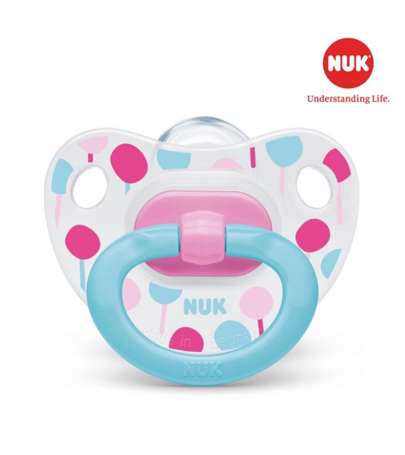 TY GIẢ NUK SILICON CLASSIC CHỈNH NHA 0-6M/6-18M