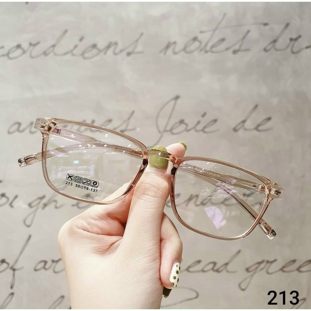 Gọng kính cận giả cận nam nữ mắt vuông gọng dẻo nhiều màu | BigBuy360 - bigbuy360.vn