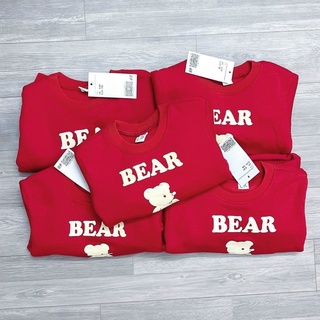 SBG459 - BỘ NỈ BÉ CHUI ĐỎ GẤU BEAR