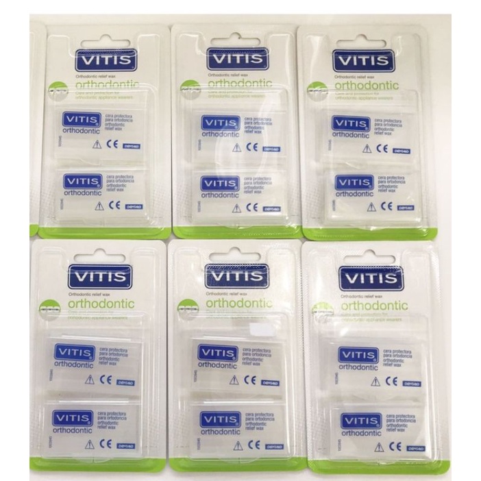 1 vĩ 2 hộp - Sáp nha khoa giảm đau khi chỉnh nha, niềng răng Vitis Orthodontic