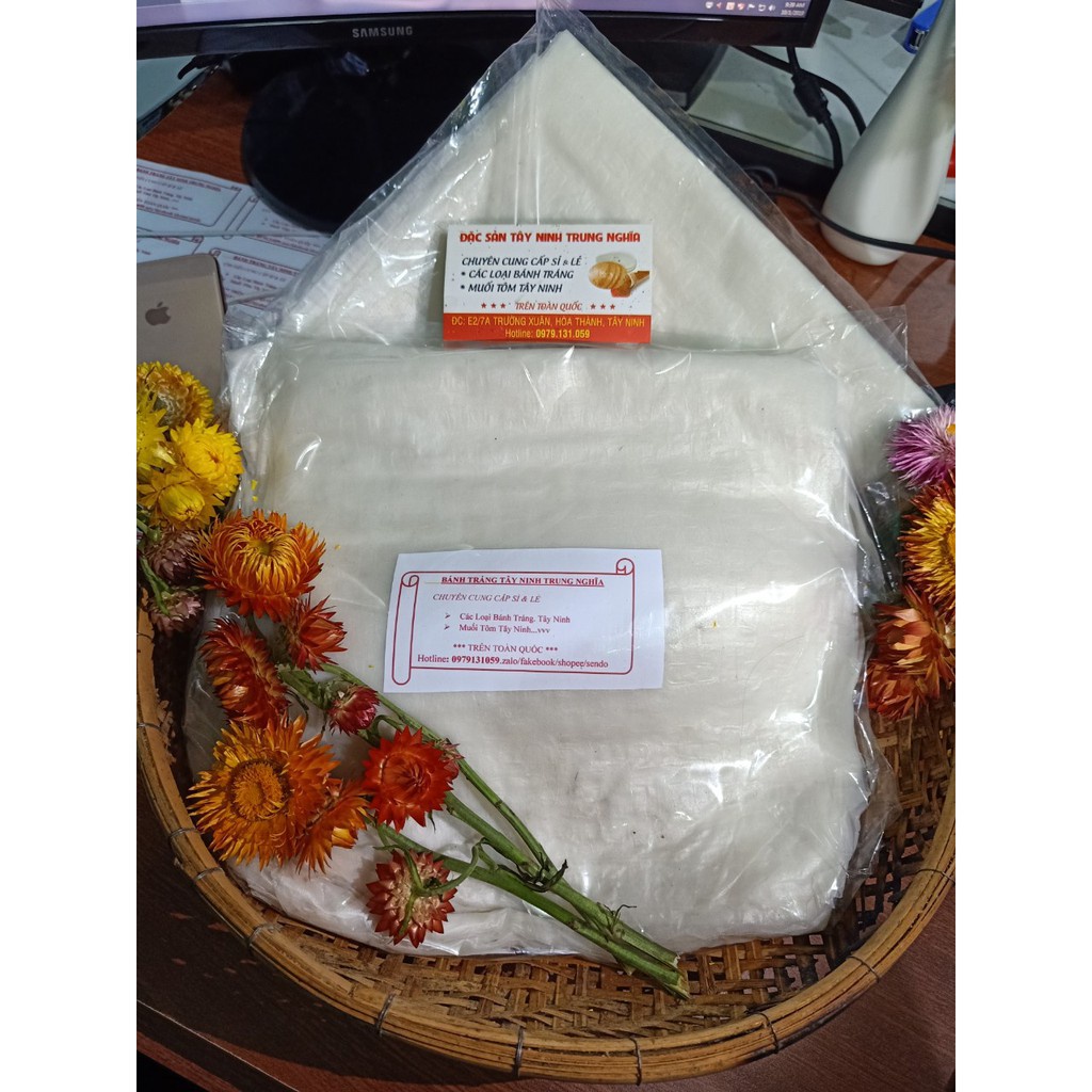 [1kg] Bánh Tráng Vuông Phơi Sương Trung Nghĩa