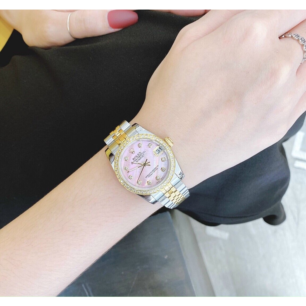 Đồng hồ Nữ R0lex oyster Cao Cấp Size 31mm Máy Quart Thụy SĨ