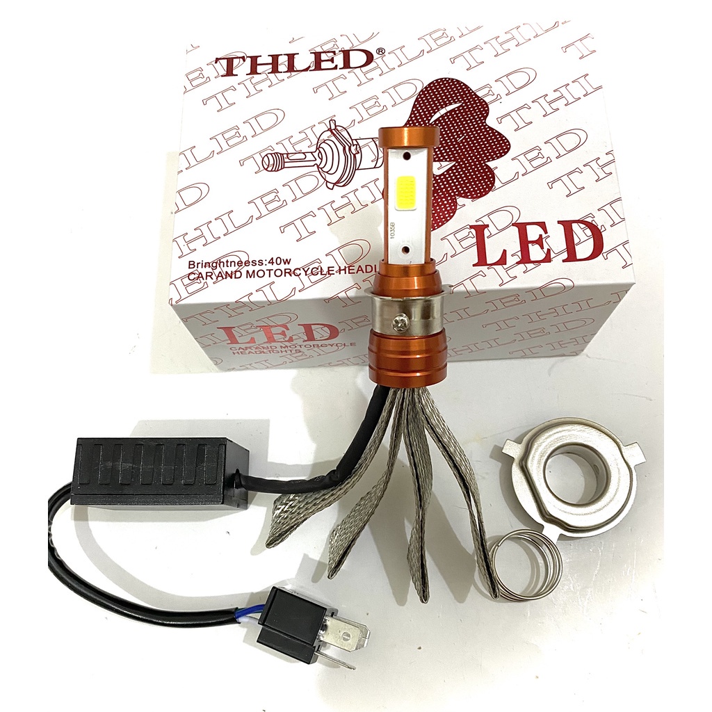 ♙Bóng pha LED đuôi công tản nhiệt CYT 3 tim chân H4 Và M5 - Hót Nhất 2022