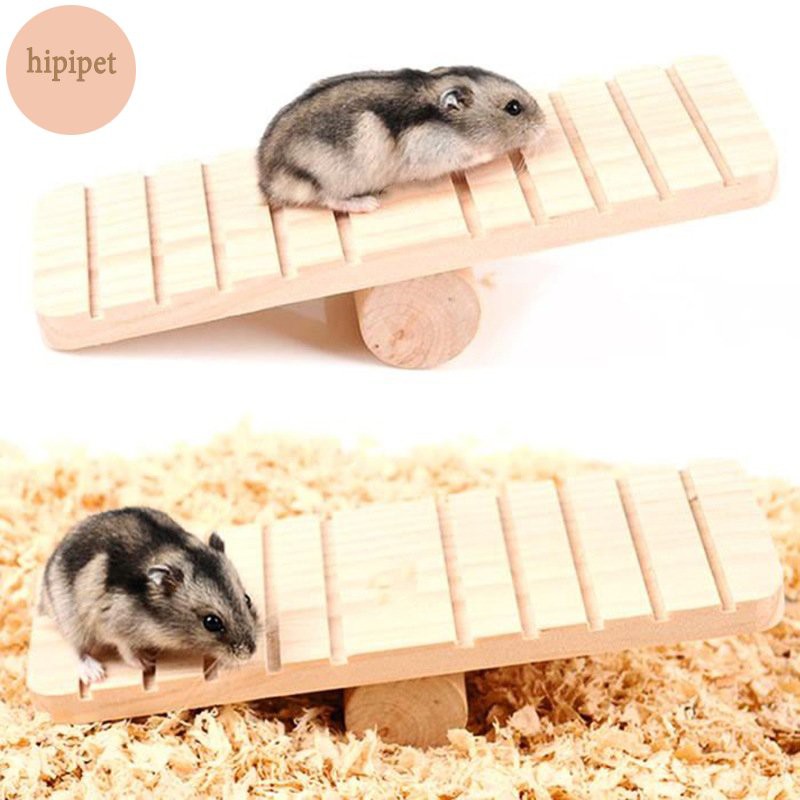 Đồ chơi bập bênh gỗ cho hamster ,chuột lang,bọ ú đồ chơi giải trí tăng trí tuệ
