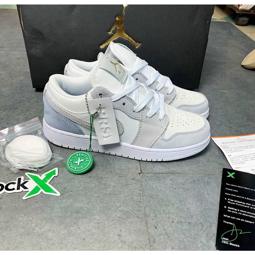 [kèm Video Thật] Giày Jordan Paris JD1 Cổ Thấp Gót Xanh, Giày Jordan 1 Low Thấp Cổ Nam Nữ bản đẹp 2021 | BigBuy360 - bigbuy360.vn