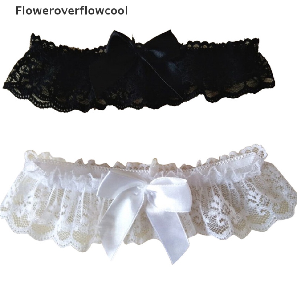 Dây Ren Đeo Đùi Màu Trắng / Đen Có Thể Điều Chỉnh Cho Cô Dâu