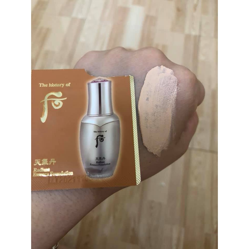 combo 10 gói KEM NỀN TRANG ĐIỂM RADIANT ESSENCE FOUNDATION WHOO | BigBuy360 - bigbuy360.vn