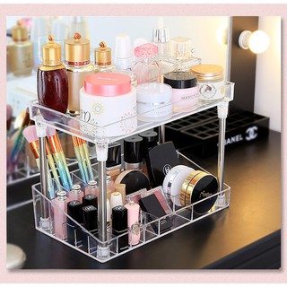 Kệ đựng mỹ phẩm 2 tầng