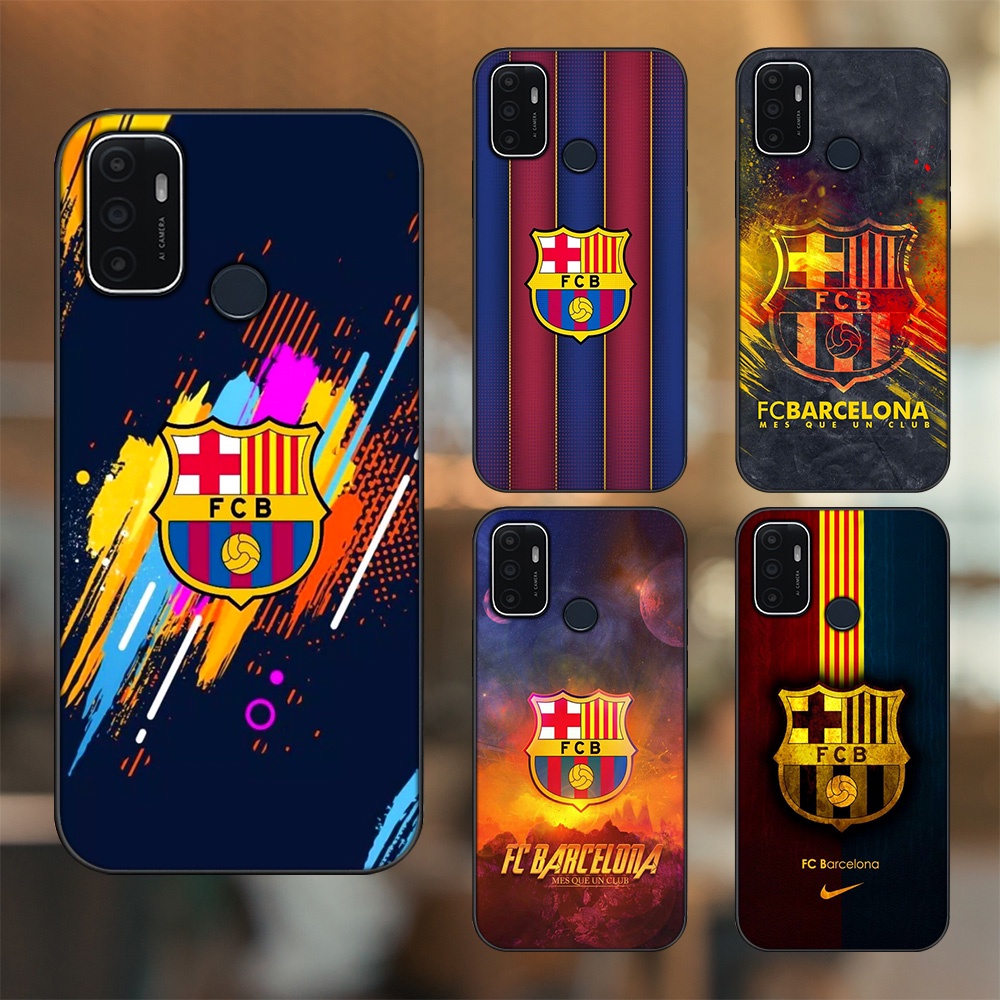 Ốp lưng Oppo A53 viền đen in hình Barcelona Barca