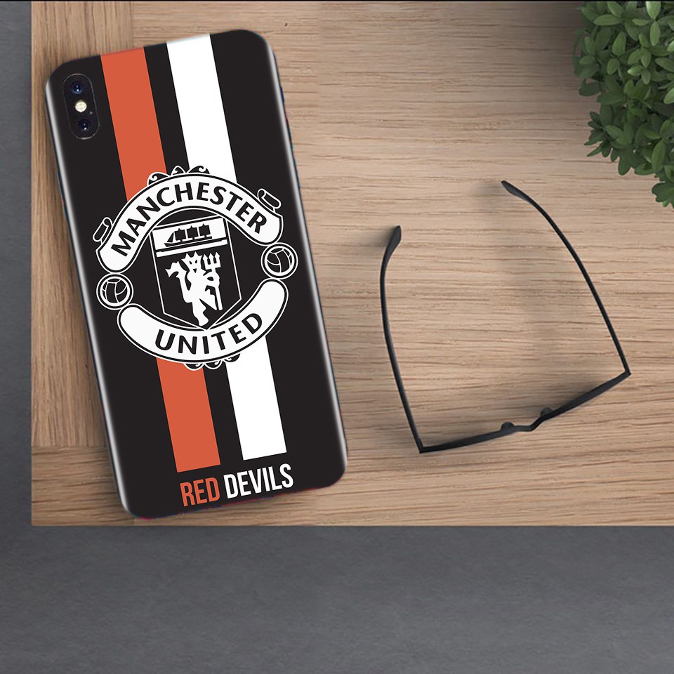Miếng Dán Skin Điện Thoại In Hình Manchester United MU Cho Iphone 6/ 7/ 8/ X/ XS/ 11/ 11 Pro Max Và Các Dòng Máy Android
