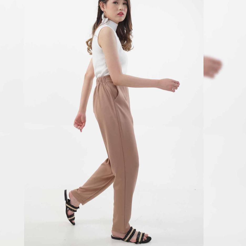 Quần Dài Nữ Ống Rộng Lưng Thun Thời Trang Hàn | BigBuy360 - bigbuy360.vn