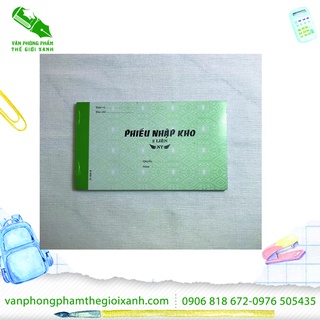 Phiếu nhập kho 2 liên 13x19cm 100 tờ