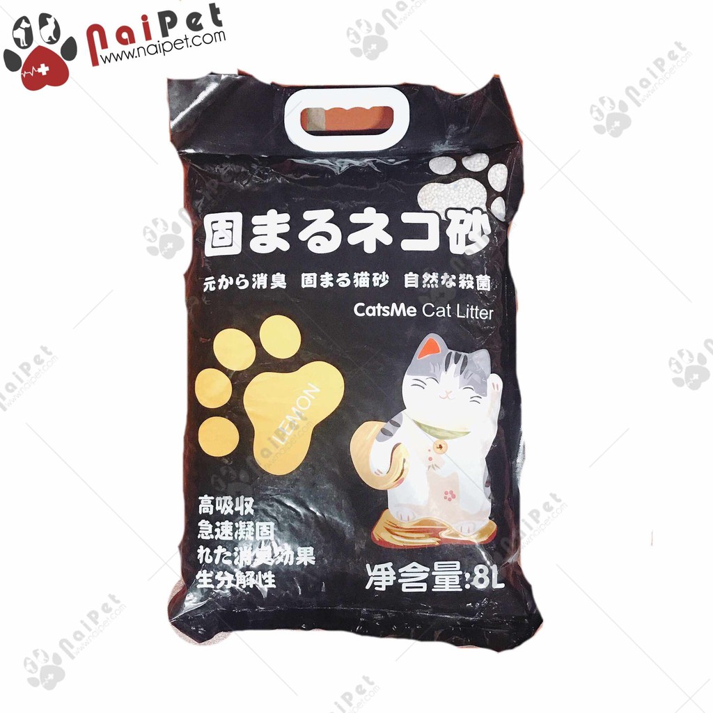 Cát Vệ Sinh Cát Đất Sét Nhật Đen Cat Litter 8L