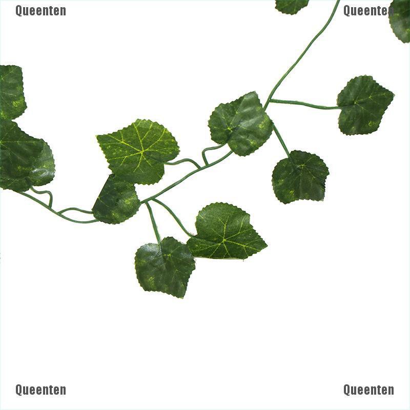 ★Lá Nho Nhân Tạo Bằng Lụa Màu Xanh Lá Cây Treo Trang Trí Nhà Cửa / Tiệc Cưới / Sân Vườn