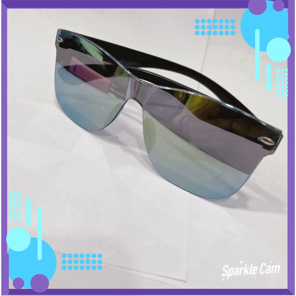 [ Freeship ] Mắt kính nữ - nam Unisex 6035D màu đen râm mát chống nắng, tia UV 6035D - Form kính gọng kim loại ôm mặt