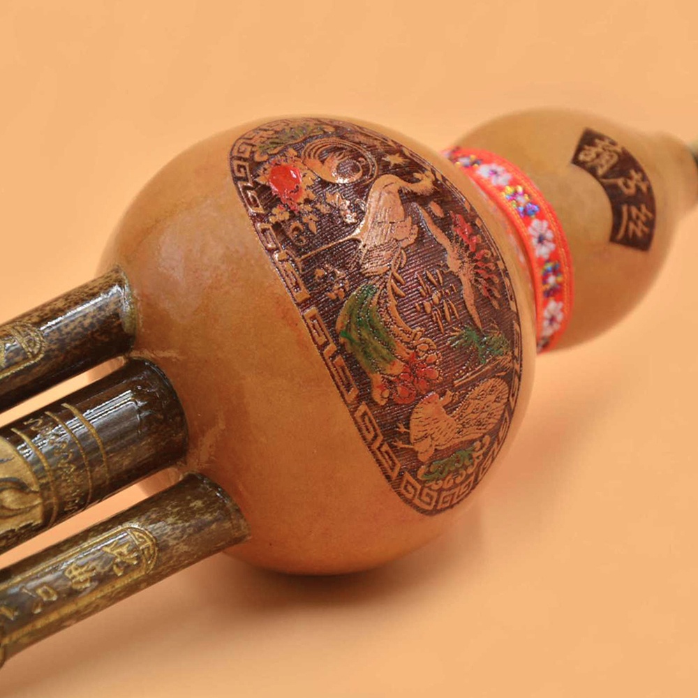 (Giá Thấp Nhất) Nhạc Cụ Sáo Hulusi Bầu Hồ Lô Bằng Tre Thủ Công Màu Đen Phong Cách Dân Tộc Trung Hoa Kèm Hộp Đựng Cho Người Mới Bắt Đầu