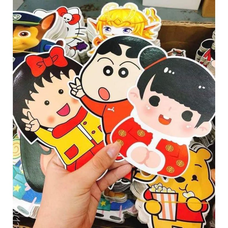 SALE BAO LÌ XÌ 2022 HOẠT HÌNH CHIBI DỄ THƯƠNG BIBI 06
