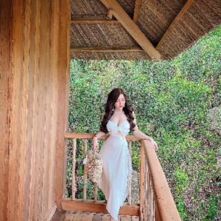 SET ÁO CÚP VÁY VẠT CHÉO PHI LỤA SIÊU XINH