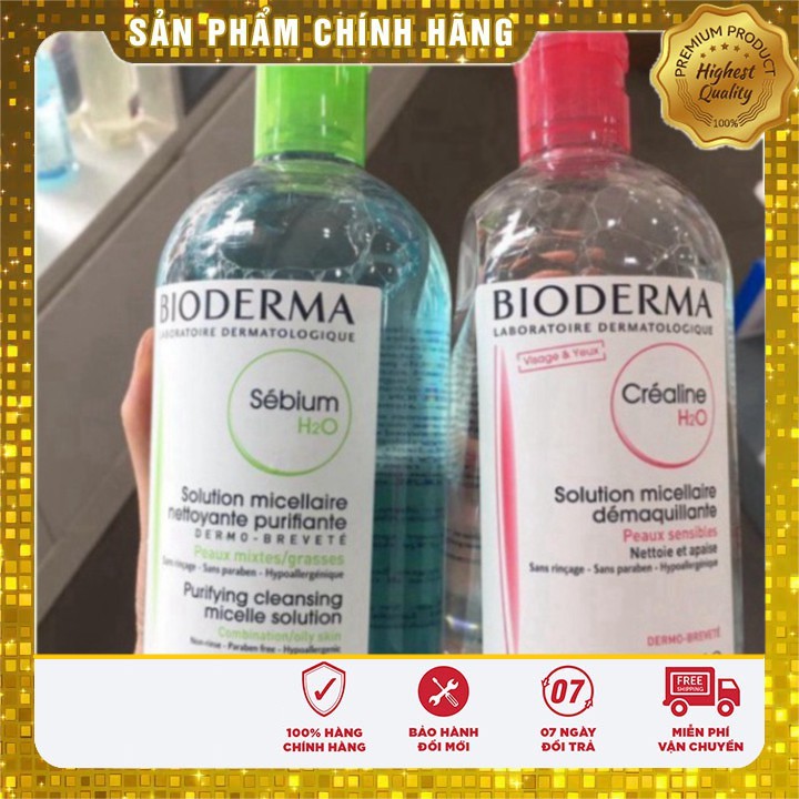 Nước Tây trang Bioderma Créaline H2O 500ml thương hiệu nổi tiếng nước Pháp | BigBuy360 - bigbuy360.vn