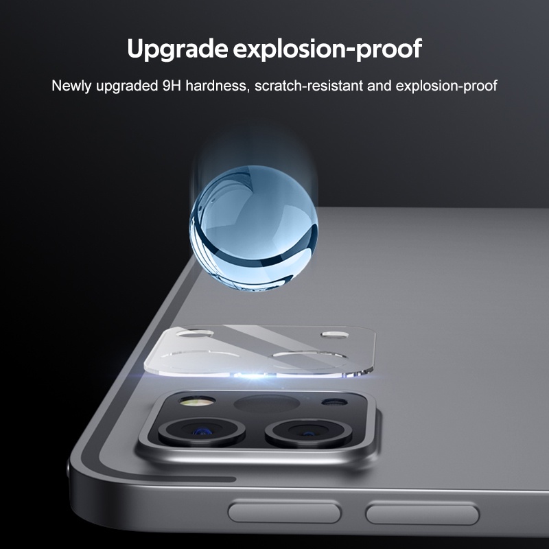 Kính Cường Lực 9H Chống Sốc Chống Trầy Bảo Vệ Ống Kính Máy Ảnh Sau Cho iPad Pro 2020 2021 2022 11 12.9
