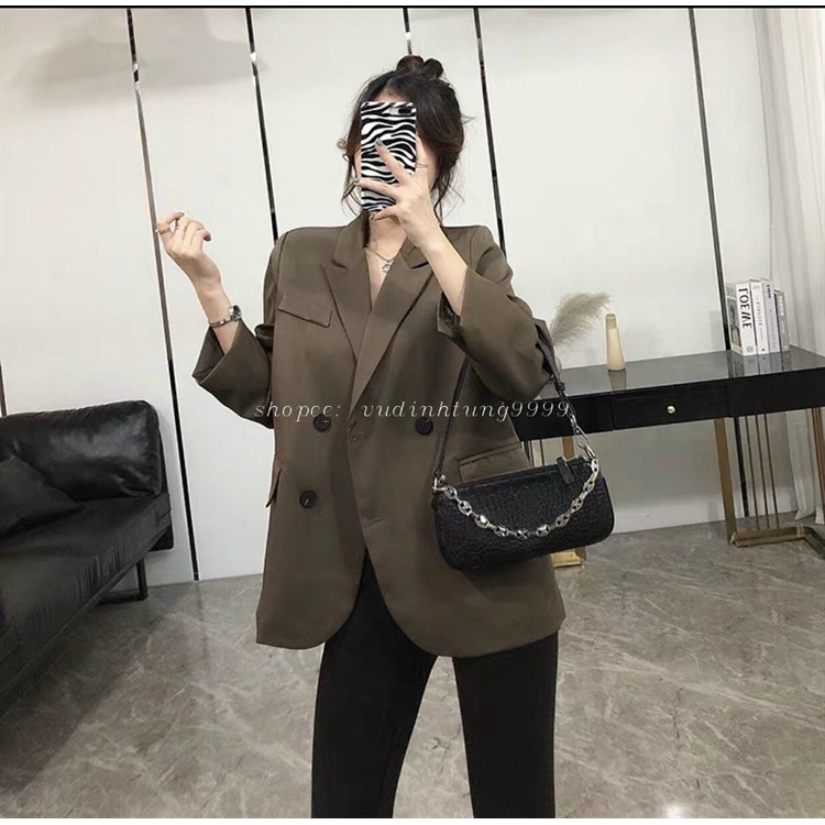 Áo Khoác Vest Blazer Nữ 2 Lớp Lót Lụa [Loại Cao Cấp Xuất Khẩu] - Áo khoác Blazer Phong cách Hàn Quốc cho Nữ | BigBuy360 - bigbuy360.vn