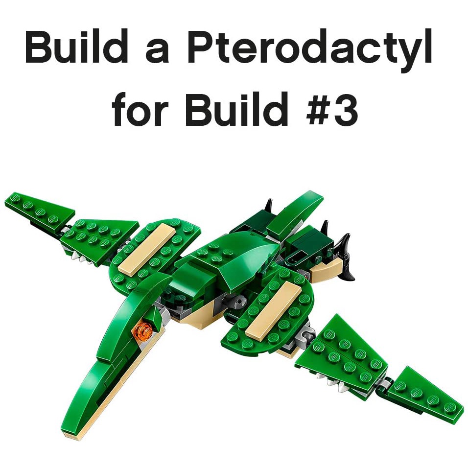 Đồ chơi LEGO Creator Mighty Dinosaurs 31058 xếp hình khủng long Pterodactyl, Triceratops và T Rex