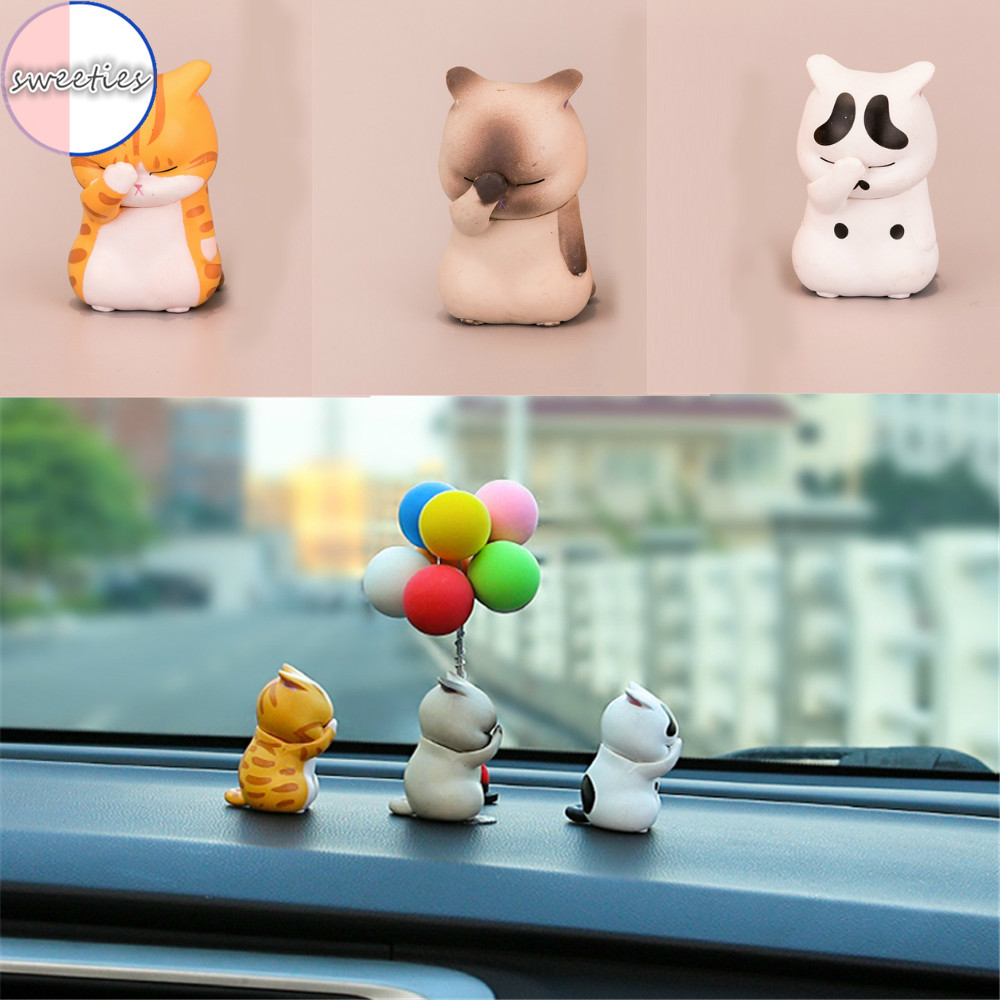 1 Thú Nhồi Bông Hình Mèo Dễ Thương Phong Cách Hàn Quốc