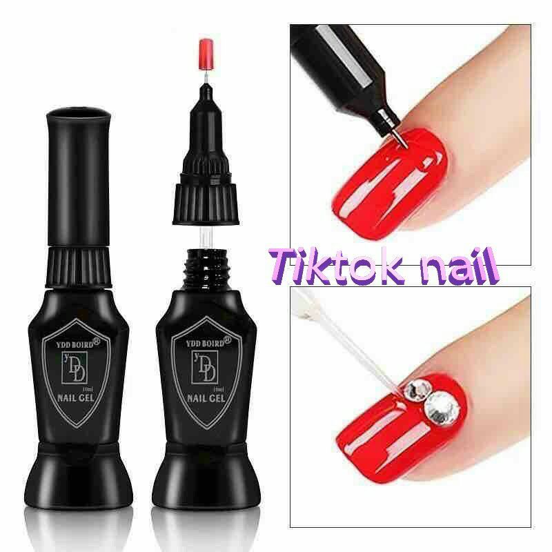 gel đính đá 2 đầu cọ và kim