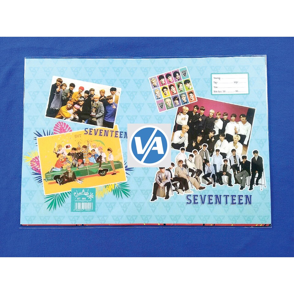 Set 10 Bìa Bao Tập Seventeen (set 10 tờ) - Bọc vở Kpop , Anime, Manga, Manhua, Game