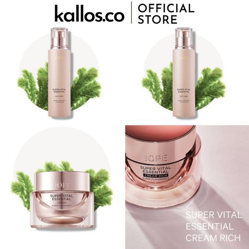 Chăm Sóc Da IOPE Super Vital Essential Softener, Emulsion, Cream , Cream Rich, Serum, Eye Cream - Kallos Vietnam