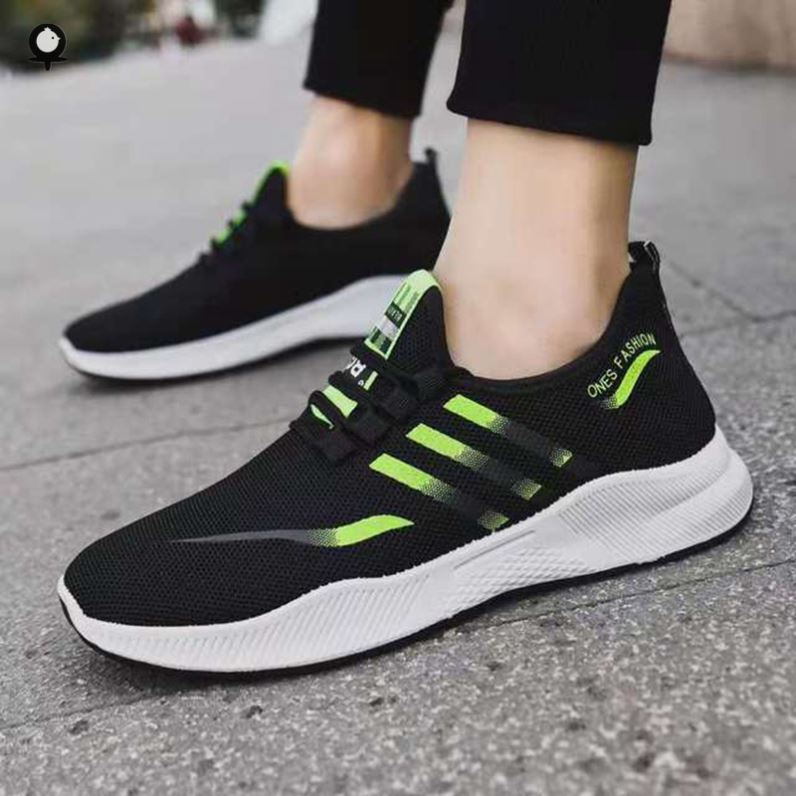 Giày sneaker nam buộc dây đế bằng giá rẻ vải dệt thoáng khí  phối sọc siêu nhẹ mới hot size 39 đến 43 DORINO G47 | BigBuy360 - bigbuy360.vn