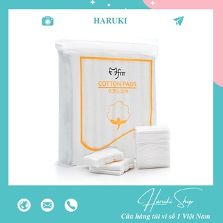 Bông tẩy trang 222 miếng Cotton pads Mềm Mịn Siêu Tiết Kiệm - HARUKI Shop