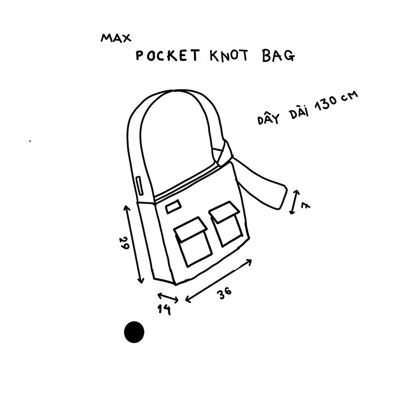 Túi Đeo Chéo Buộc Dây “Pocket Knot Bag”