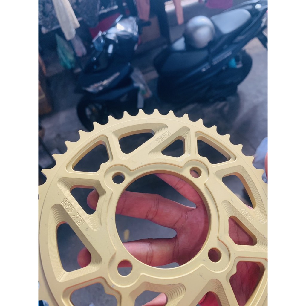 đĩa nhôm 7075 bao đẹp nhé anh em oi gắn cac dòng ex nhé