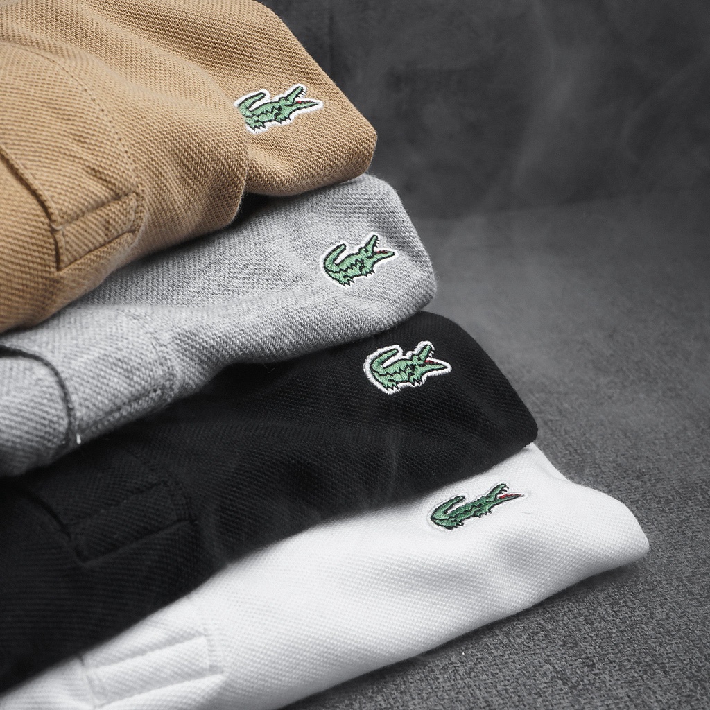 Áo Polo nam dài tay vải Lacoste thêu cá cao cấp - BENTINO | BigBuy360 - bigbuy360.vn