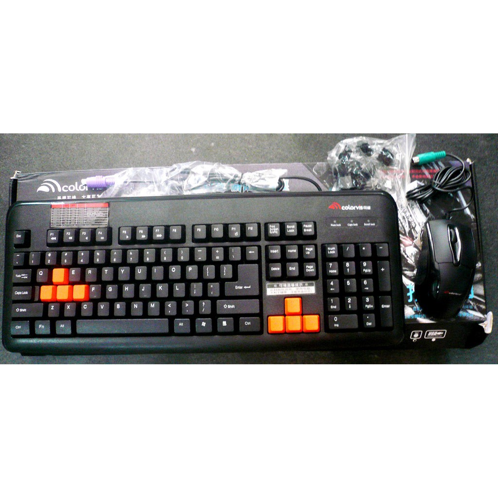 Bàn phím Colorvis Game 8888, cổng ps 2 dùng máy tính bàn, không dùng cho laptop, mềm , không bay chữ, không bị rơ