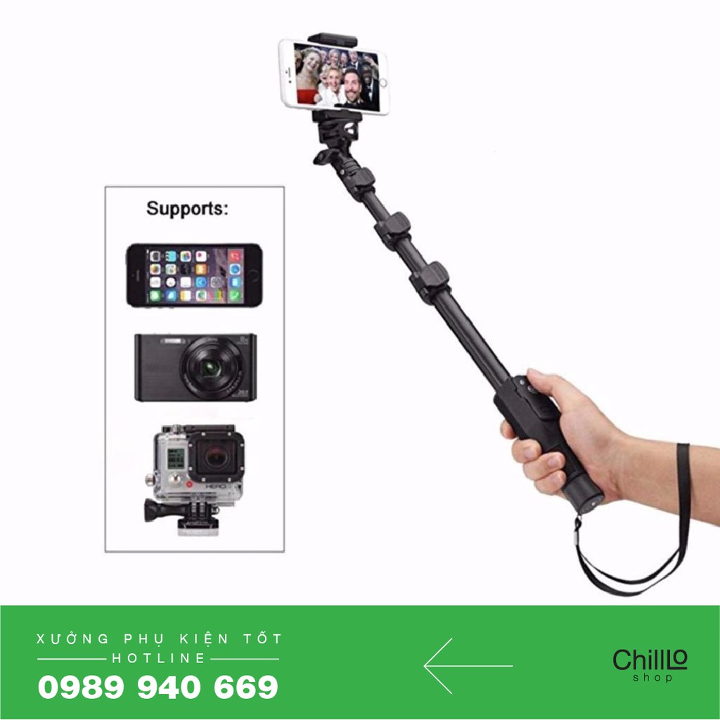 Gậy Tự Sướng Đa Năng YUNTENG YT-1288 - Hỗ Trợ Remote Bluetooth - Gậy Selfie cho Điện Thoại / Camera/ Máy ảnh DSLR/ GoPro