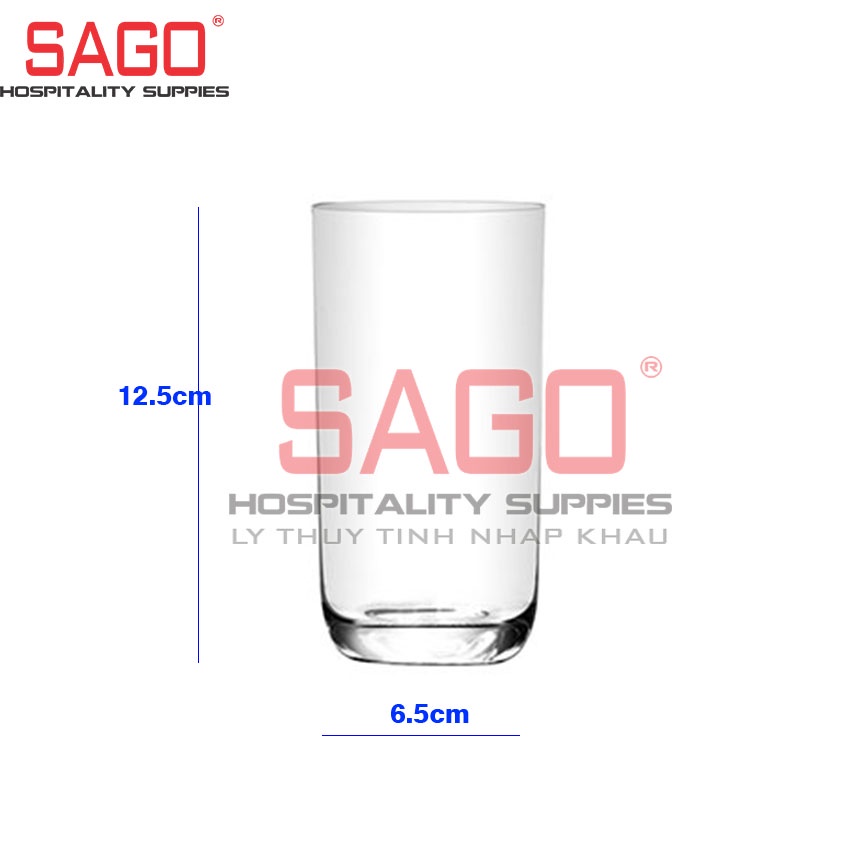 Ly Thủy Tinh Union Cafe Đáy Bầu Lỡ 280ml , Nhập Khẩu Thái Lan