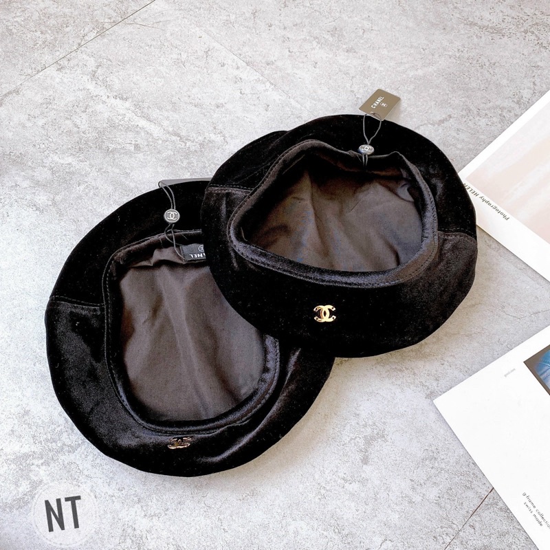 Mũ nồi nhung channel mai phương bùi