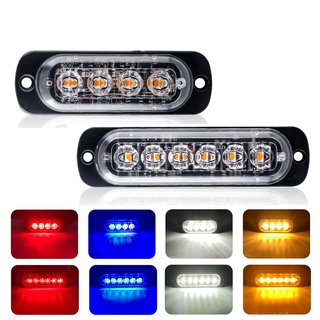 1 Chiếc 6 Đèn LED Nhấp Nháy Cảnh Báo Giá Rẻ Nhấp Nháy Lưới Tản Nhiệt Nhấp Nháy Lightbar Xe Tải Đèn Hiệu Ô Tô Màu Hổ Phách Đèn Giao Thông 12V 24V Đèn Ô Tô