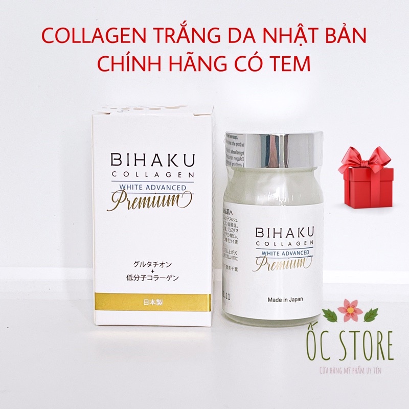 Viên Uống Trắng Da Collagen Bihaku Nhật Bản Chính Hãng 30 viên