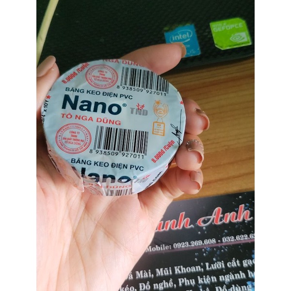 băng keo điện nano màu đen TÔ NGA DŨNG 10Y, 20Y, 30Y