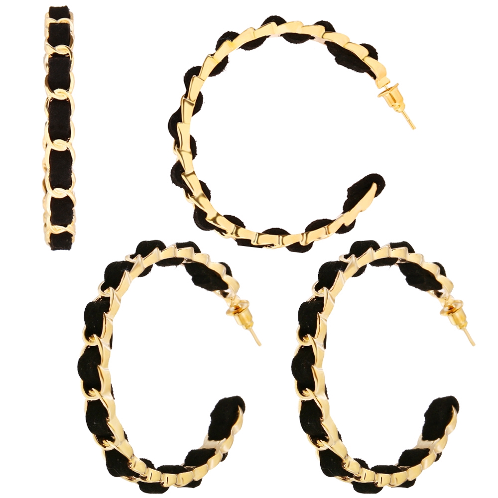 Khuyên tai dạng vòng to phong cách vintage dành cho nữ