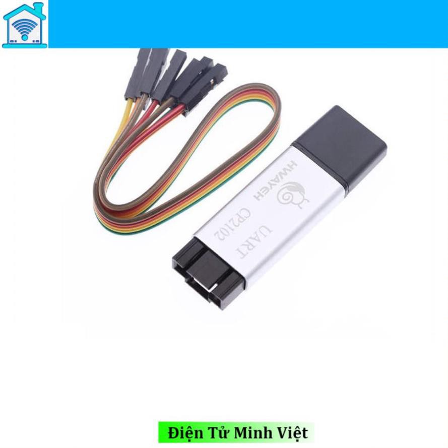 Mạch Chuyển Đổi USB to TTL CP2102 Vỏ Nhôm